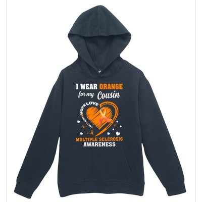 I Wear Orange For My Cousin Multiple Sclerosis Ms Cute Gift Urban Pullover Hoodie