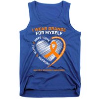 I Wear Orange Mys Multiple Sclerosis Awareness Ms Warrior Gift Tank Top