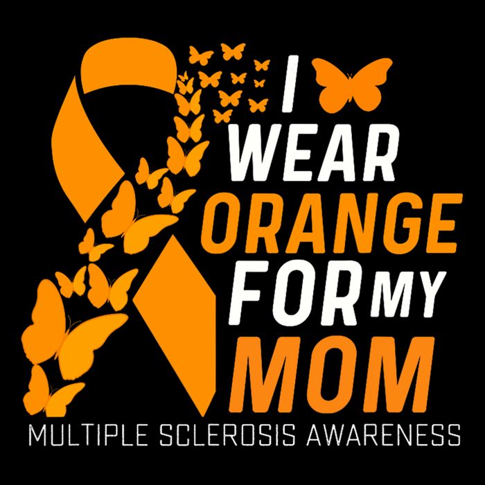 I Wear Orange For My Moms Ms Multiple Sclerosis Awareness Apron