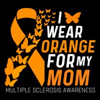 I Wear Orange For My Moms Ms Multiple Sclerosis Awareness City Backpack