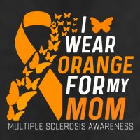 I Wear Orange For My Moms Ms Multiple Sclerosis Awareness Golf Towel
