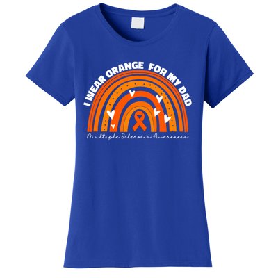 I Wear Orange For My Dad Ms Multiple Sclerosis Cute Gift Women's T-Shirt