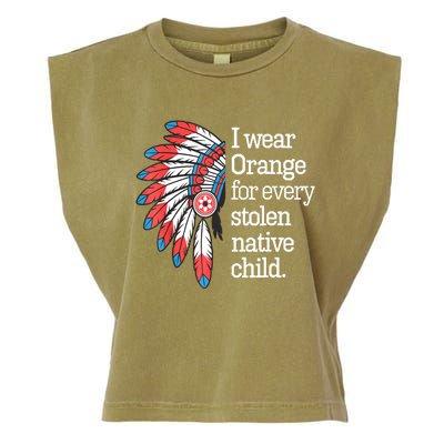 I Wear Orange For Every American Native Child Garment-Dyed Women's Muscle Tee