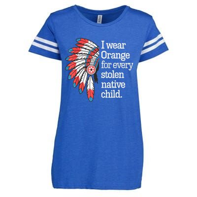 I Wear Orange For Every American Native Child Enza Ladies Jersey Football T-Shirt