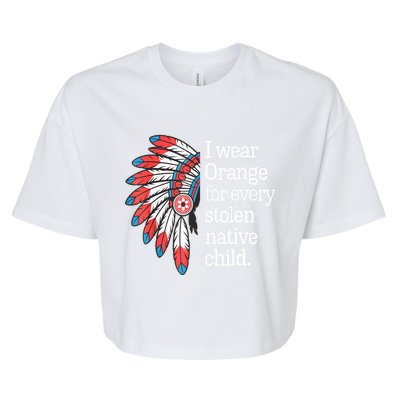 I Wear Orange For Every American Native Child Bella+Canvas Jersey Crop Tee