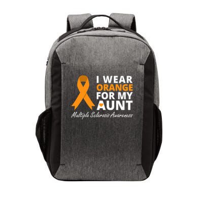 I Wear Orange For My Aunt Ms Awareness Ribbon Vector Backpack