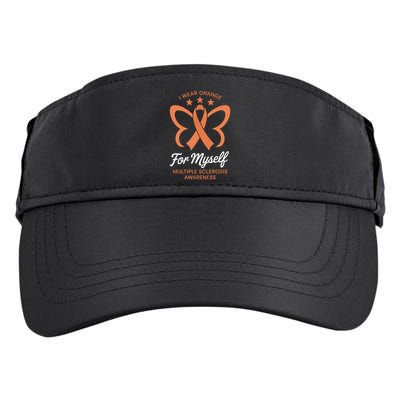 I Wear Orange For Myself Awareness Adult Drive Performance Visor