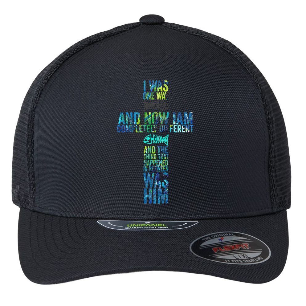 I WAS ONE WAY THE CHOSEN Flexfit Unipanel Trucker Cap