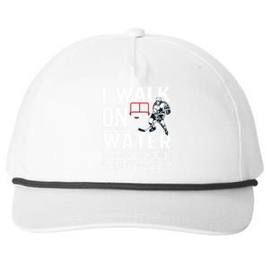 I Walk On Water Ice Hockey Tee Men Women Snapback Five-Panel Rope Hat