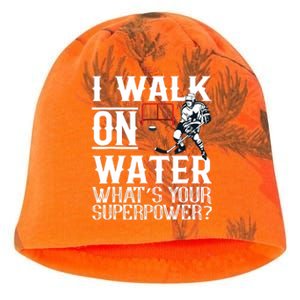 I Walk On Water Ice Hockey Tee Men Women Kati - Camo Knit Beanie