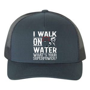 I Walk On Water Ice Hockey Tee Men Women Yupoong Adult 5-Panel Trucker Hat