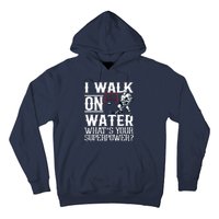 I Walk On Water Ice Hockey Tee Men Women Hoodie