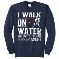 I Walk On Water Ice Hockey Tee Men Women Sweatshirt