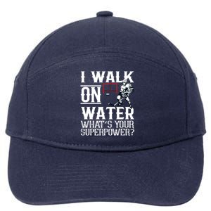 I Walk On Water Ice Hockey Tee Men Women 7-Panel Snapback Hat