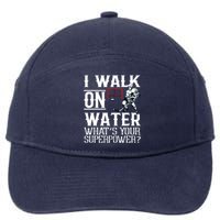 I Walk On Water Ice Hockey Tee Men Women 7-Panel Snapback Hat