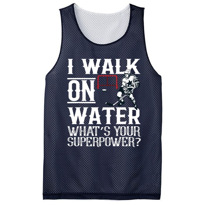 I Walk On Water Ice Hockey Tee Men Women Mesh Reversible Basketball Jersey Tank