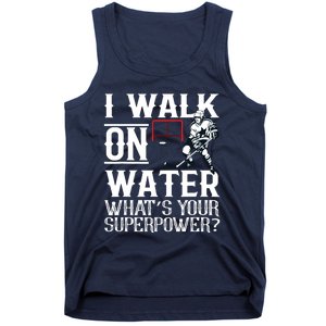 I Walk On Water Ice Hockey Tee Men Women Tank Top