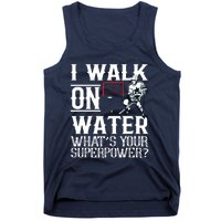 I Walk On Water Ice Hockey Tee Men Women Tank Top