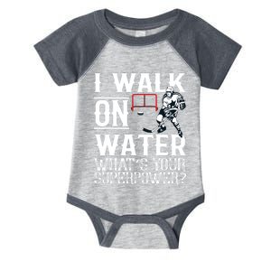 I Walk On Water Ice Hockey Tee Men Women Infant Baby Jersey Bodysuit