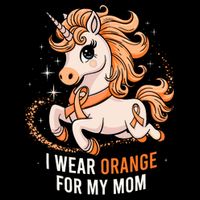 I Wear Orange For My Mom Unicorn MS Awareness Bucket Hat