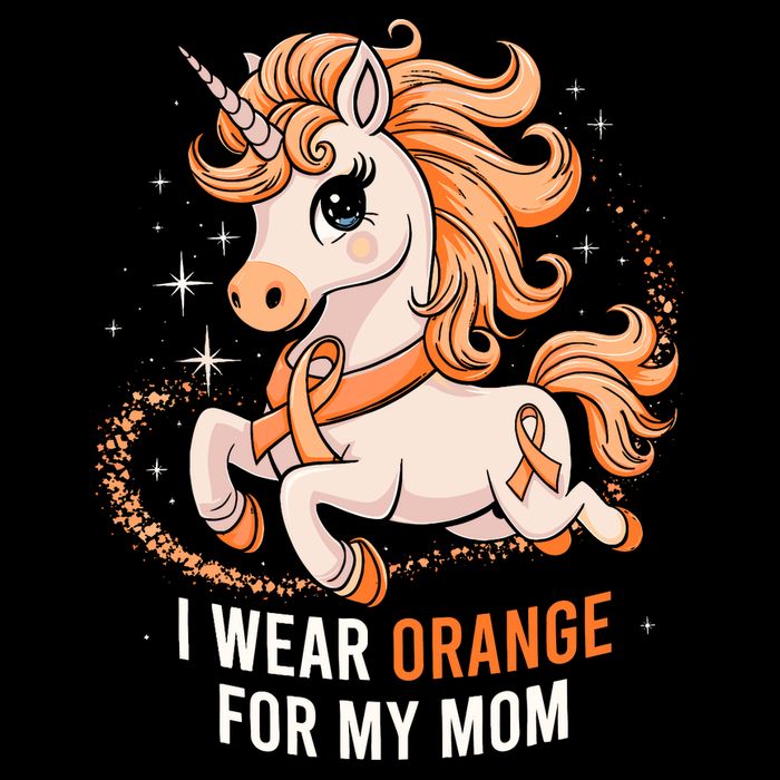 I Wear Orange For My Mom Unicorn MS Awareness Bucket Hat