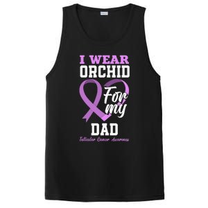 I Wear Orchid For My Dad Father Testicular Cancer Awareness PosiCharge Competitor Tank