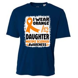 I Wear Orange For My Daughter Multiple Sclerosis Awareness Cooling Performance Crew T-Shirt