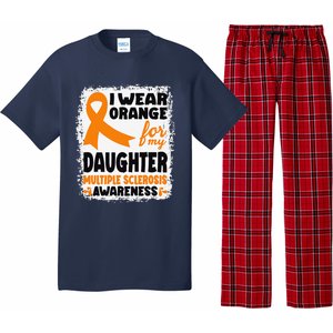 I Wear Orange For My Daughter Multiple Sclerosis Awareness Pajama Set