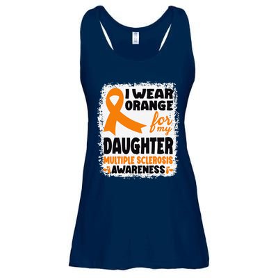 I Wear Orange For My Daughter Multiple Sclerosis Awareness Ladies Essential Flowy Tank