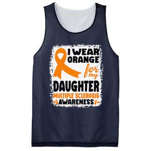 I Wear Orange For My Daughter Multiple Sclerosis Awareness Mesh Reversible Basketball Jersey Tank