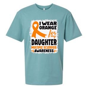 I Wear Orange For My Daughter Multiple Sclerosis Awareness Sueded Cloud Jersey T-Shirt