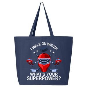 I Walk On Water What´s Your Superpower Ice Hockey Gift 25L Jumbo Tote