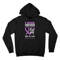 I Wear Orchid For My SonInLaw Testicular Cancer Awareness Hoodie