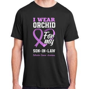 I Wear Orchid For My SonInLaw Testicular Cancer Awareness Adult ChromaSoft Performance T-Shirt