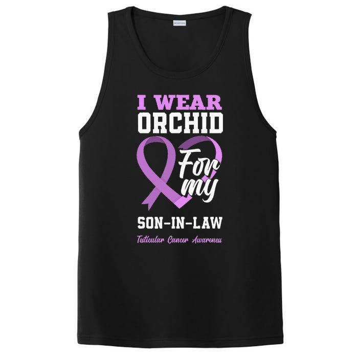 I Wear Orchid For My SonInLaw Testicular Cancer Awareness PosiCharge Competitor Tank