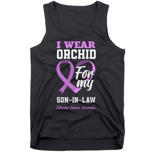 I Wear Orchid For My SonInLaw Testicular Cancer Awareness Tank Top