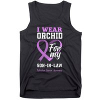 I Wear Orchid For My SonInLaw Testicular Cancer Awareness Tank Top