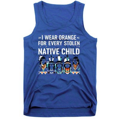 I Wear Orange For Every American Native Child Indian Pride Tank Top