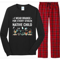 I Wear Orange For Every American Native Child Long Sleeve Pajama Set