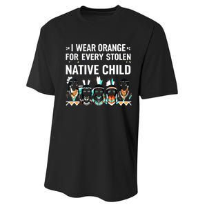 I Wear Orange For Every American Native Child Performance Sprint T-Shirt