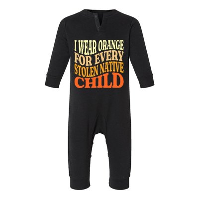 I Wear Orange For Every American Native Child Indian Pride Infant Fleece One Piece