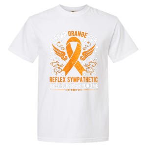 I Wear Orange For Reflex Sympathetic Dystrophy Awareness Garment-Dyed Heavyweight T-Shirt