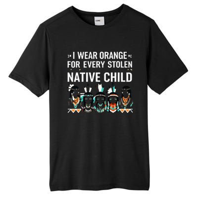 I Wear Orange For Every American Native Child Indian Pride Tall Fusion ChromaSoft Performance T-Shirt