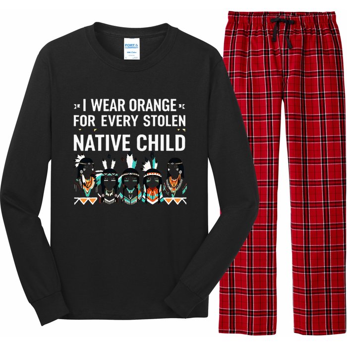 I Wear Orange For Every American Native Child Indian Pride Long Sleeve Pajama Set