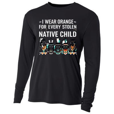 I Wear Orange For Every American Native Child Indian Pride Cooling Performance Long Sleeve Crew