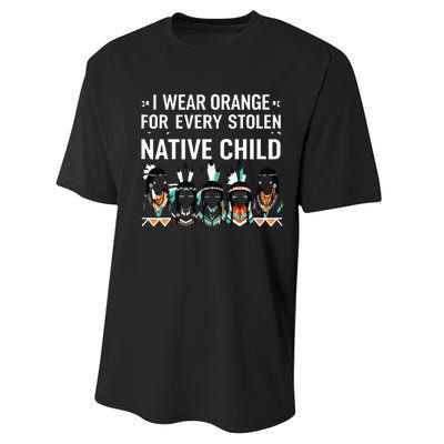 I Wear Orange For Every American Native Child Indian Pride Performance Sprint T-Shirt