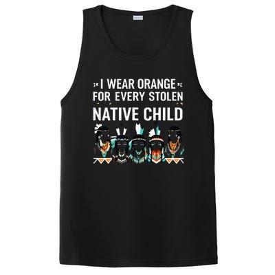 I Wear Orange For Every American Native Child Indian Pride PosiCharge Competitor Tank