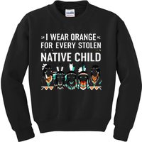 I Wear Orange For Every American Native Child Indian Pride Kids Sweatshirt