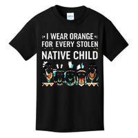 I Wear Orange For Every American Native Child Indian Pride Kids T-Shirt