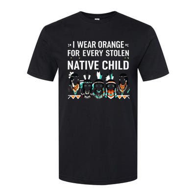 I Wear Orange For Every American Native Child Indian Pride Softstyle CVC T-Shirt